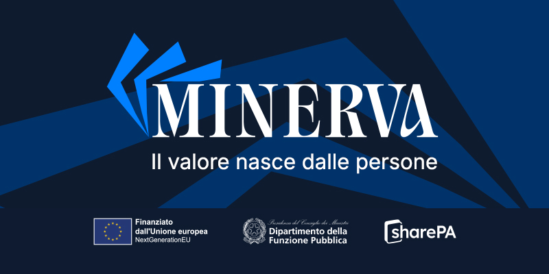 immagine con loghi e nome della piattaforma Minerva